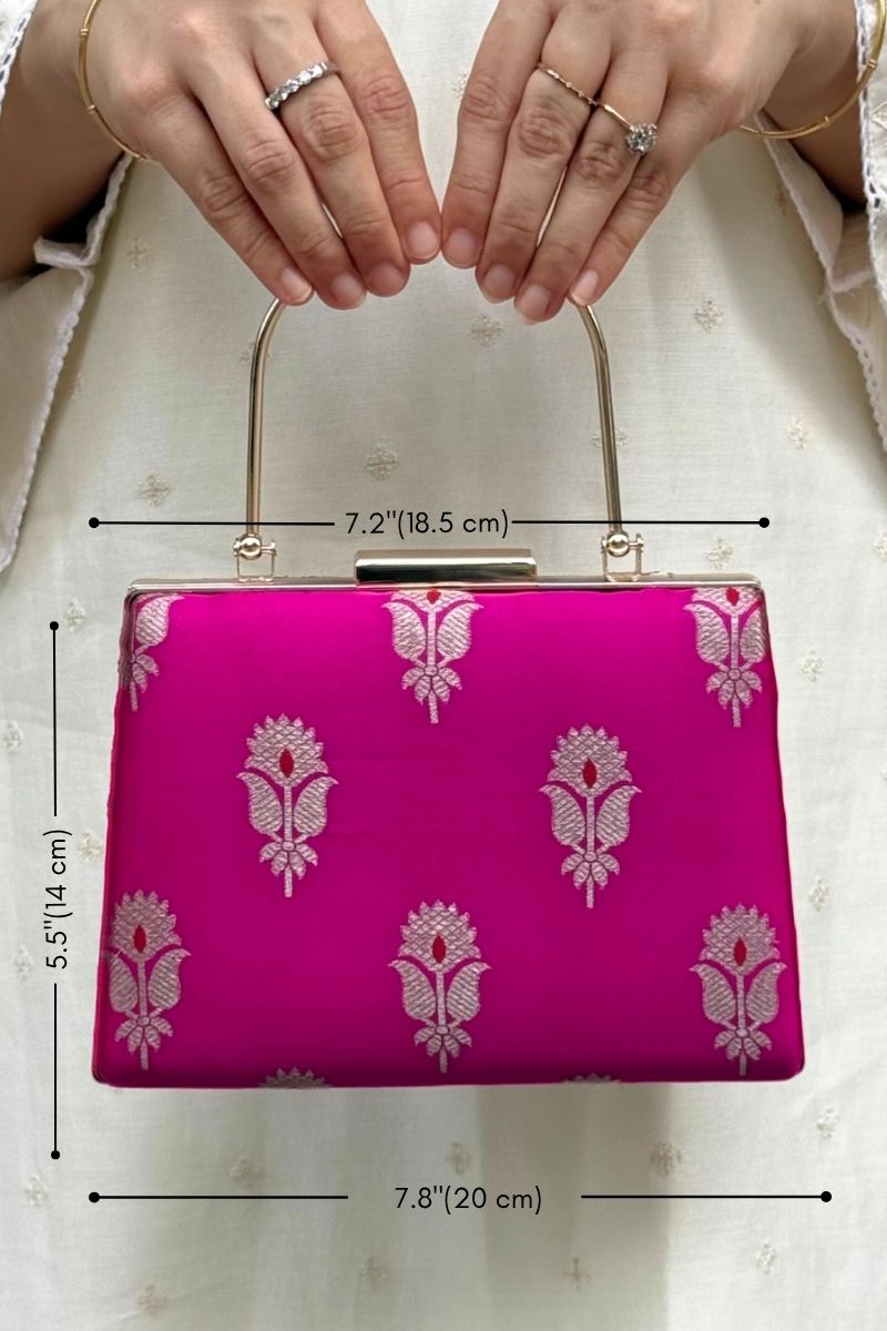 Sutra Silk Clutch - Pink