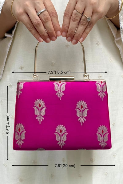 Sutra Silk Clutch - Pink