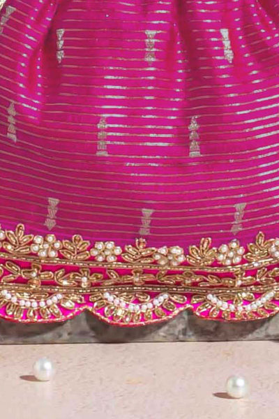 Tari Silk Potli - Pink