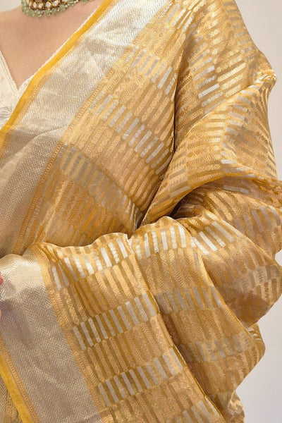 Taavi Pure Gold Tissue Dupatta
