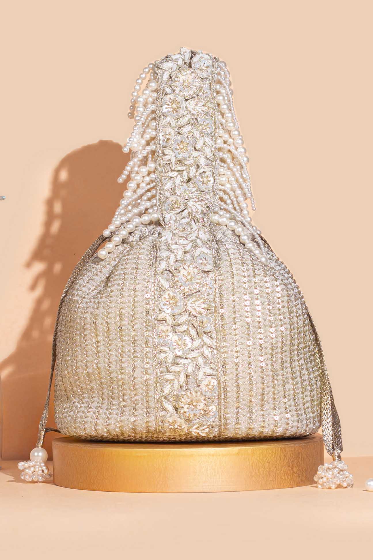 AMYRA Tara bucket bag - champagne