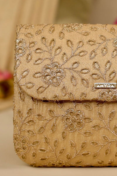 Tarang Flapover Bag - Gold