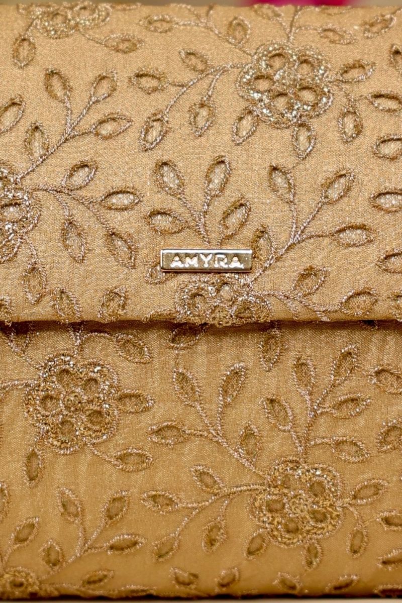Tarang Flapover Bag - Gold