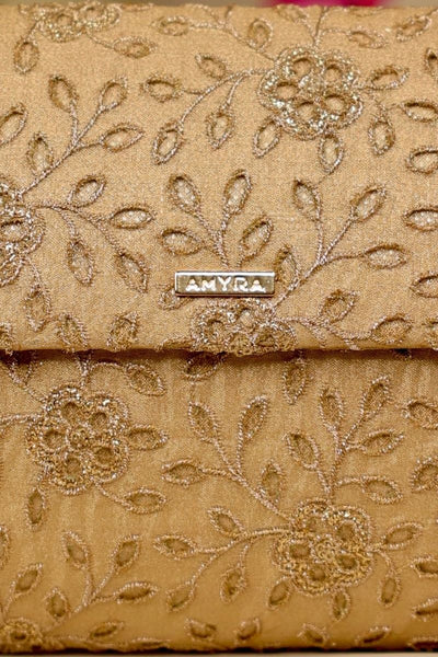 Tarang Flapover Bag - Gold