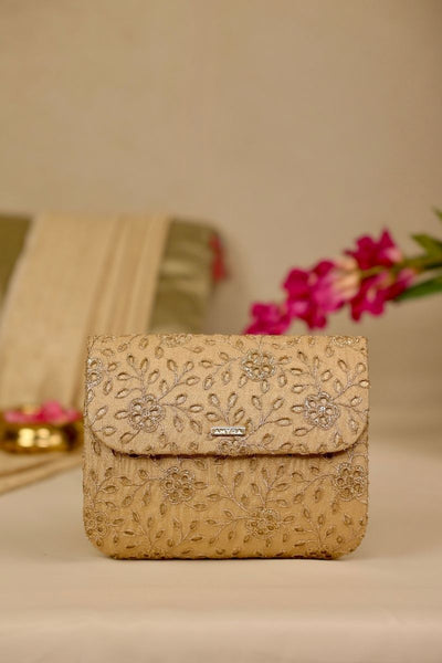 Tarang Flapover Bag - Gold