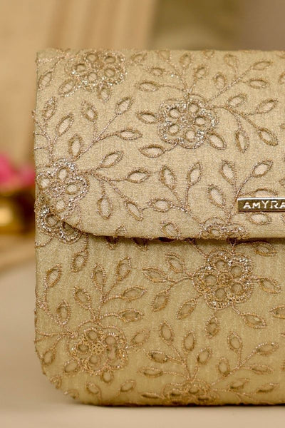 Tarang Flapover Bag - Light Gold