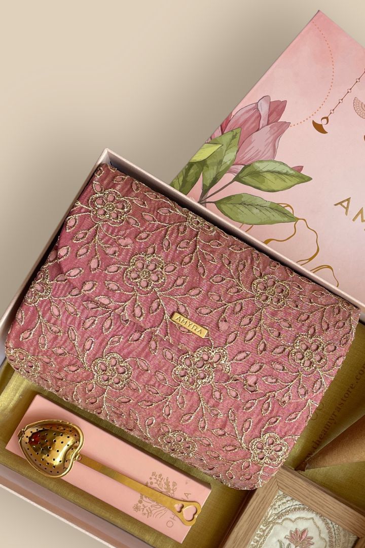Mother's Day Hamper - Tarang Flapover Bag - Pink - Home & Fragrance Box
