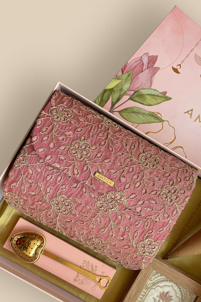 Mother's Day Hamper - Tarang Flapover Bag - Pink - Home & Fragrance Box