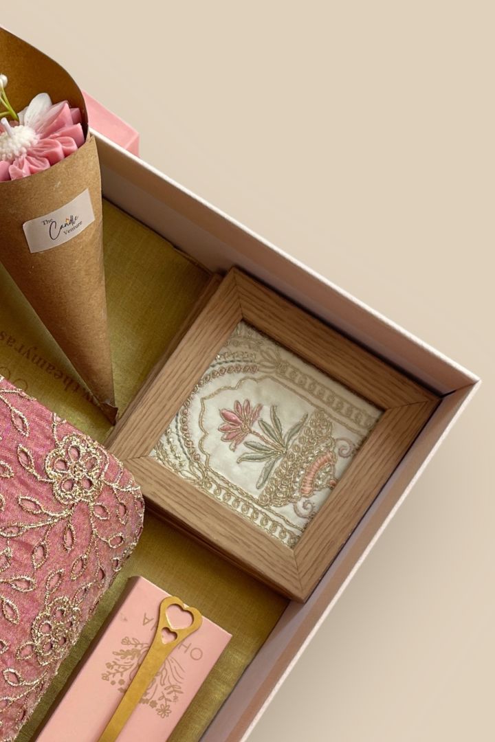 Mother's Day Hamper - Tarang Flapover Bag - Pink - Home & Fragrance Box