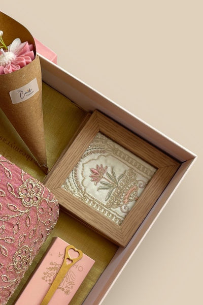 Mother's Day Hamper - Tarang Flapover Bag - Pink - Home & Fragrance Box