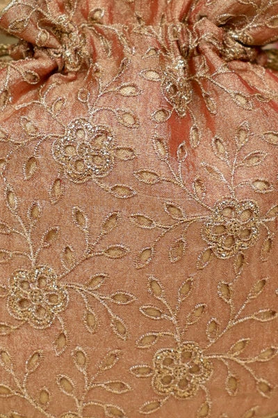 Tarang Cutwork Potli - Copper