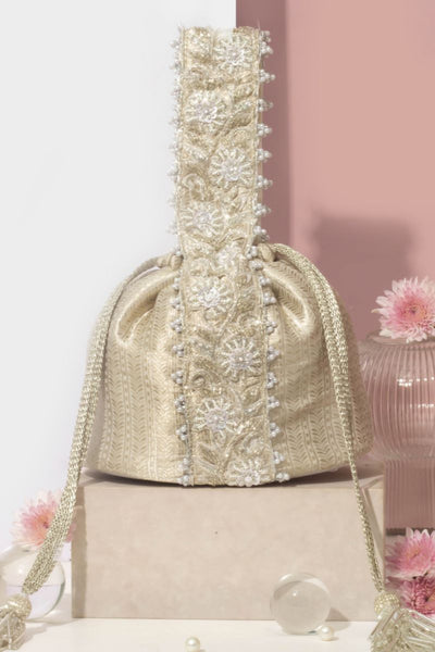 Tej Silver Bucket Bag