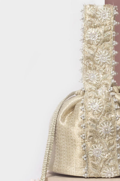 Tej Silver Bucket Bag