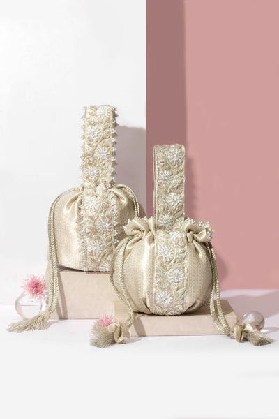 Tej Silver Bucket Bag