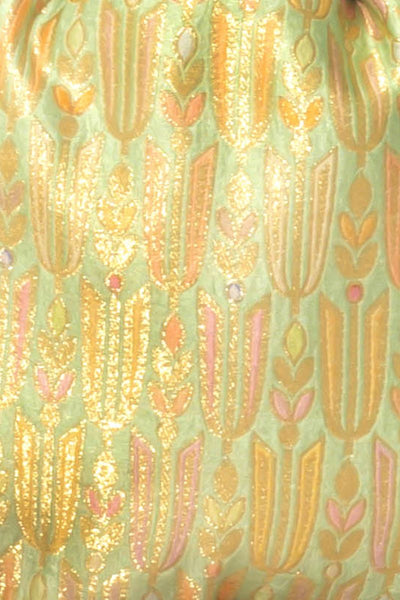 Titli Pure Banarasi Silk Potli - Green