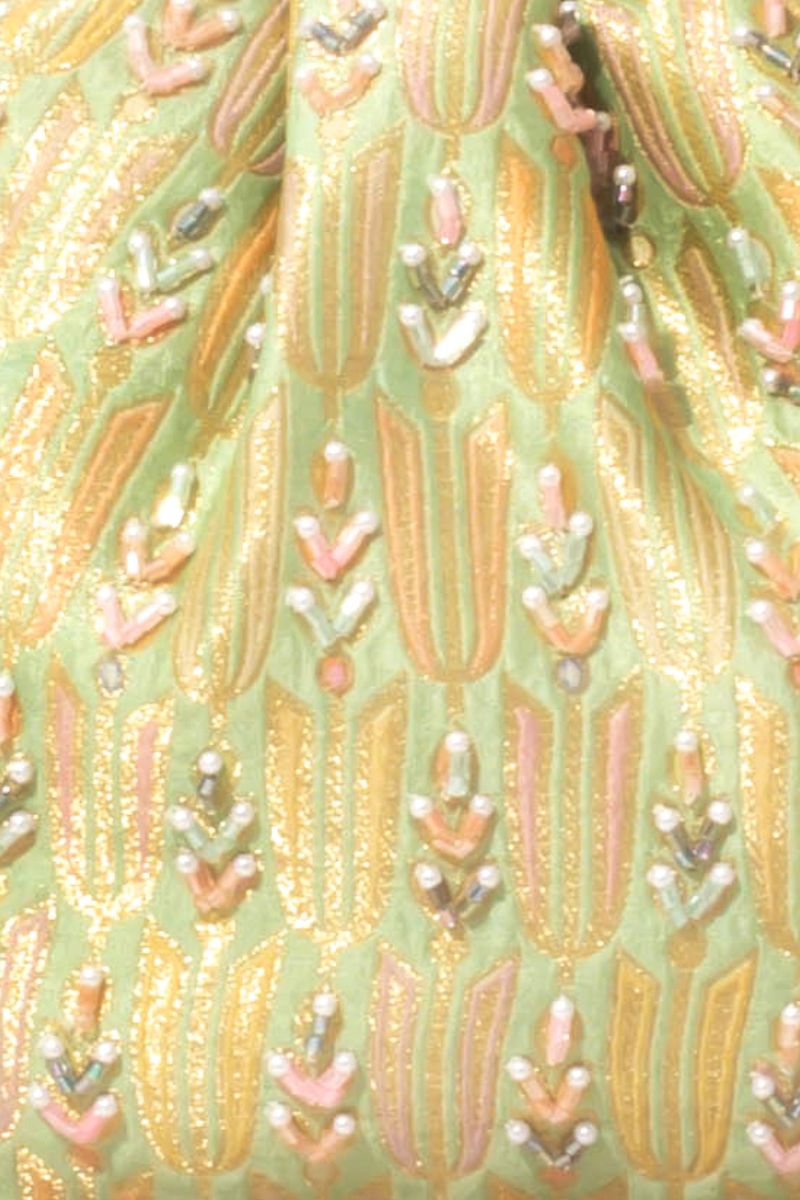Titli Pure Banarasi Silk Vintage purse - Green