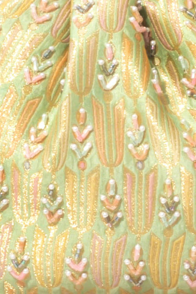 Titli Pure Banarasi Silk Vintage purse - Green