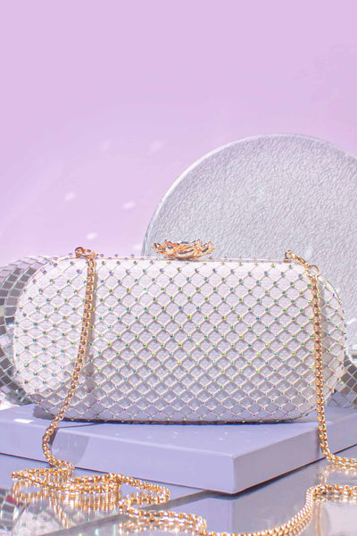 AMYRA Unicorn Capsule Clutch - Off - white