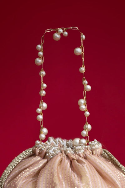 Vivaah Embellished Bucket Bag - Pink