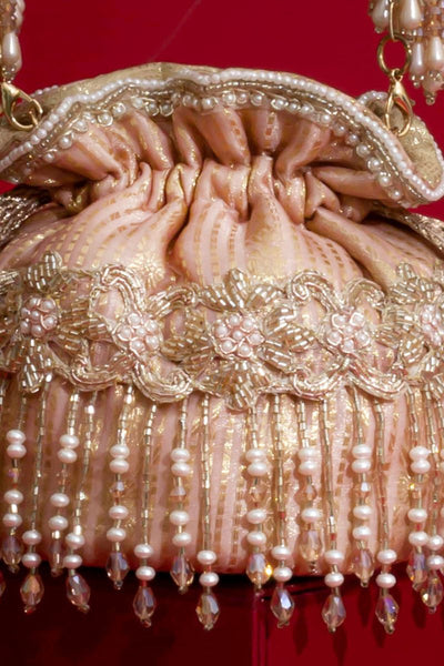 Vivaah Embellished Mini Potli - Pink