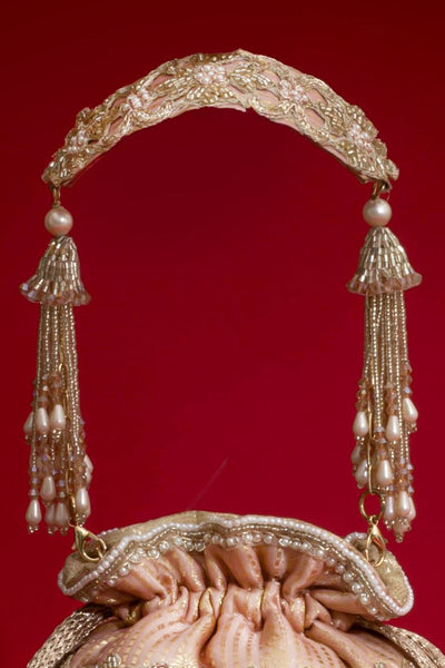 Vivaah Embellished Mini Potli - Pink