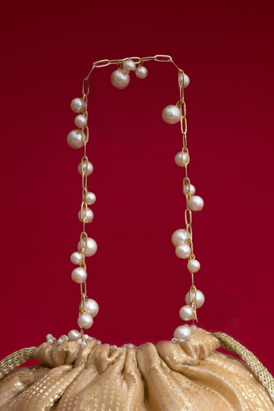 Vivaah Embellished Potli - Beige