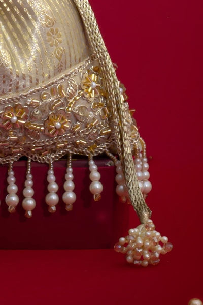 Vivaah Embellished Potli - Grey