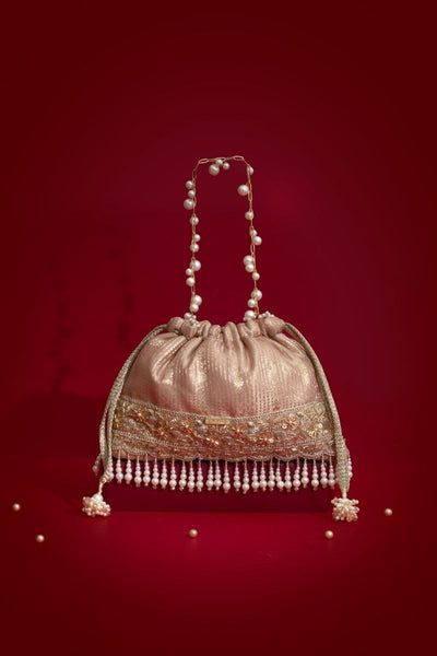 Vivaah Embellished Potli - Pink