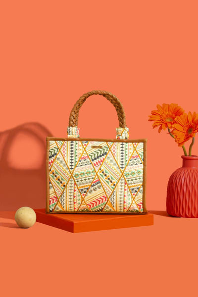 Vritti Embroidered Handbag - Multicolor