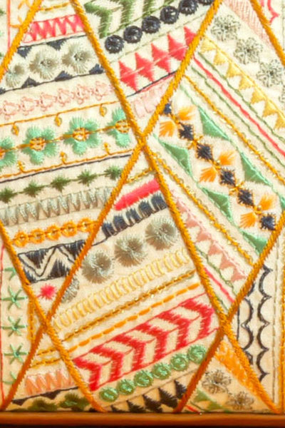 Vritti Embroidered Handbag - Multicolor