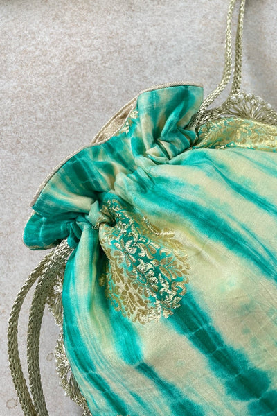 AMYRA ZOYA SEA GREEN POTLI