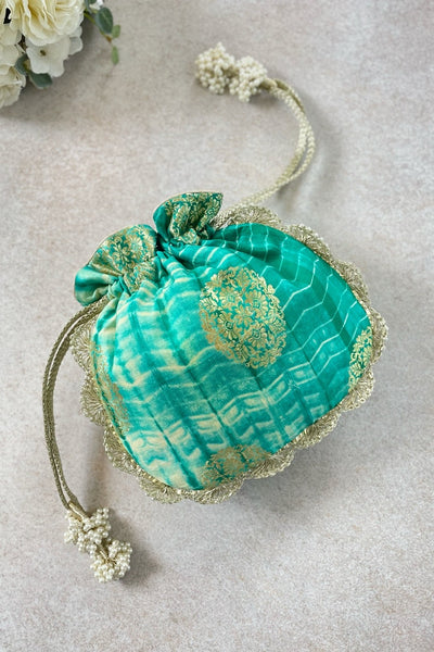 AMYRA ZOYA SEA GREEN POTLI
