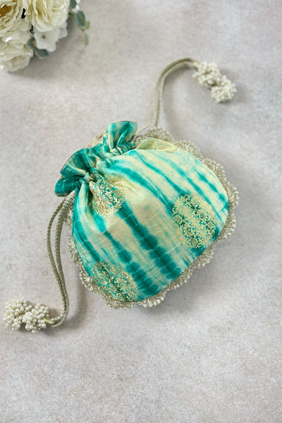 AMYRA ZOYA SEA GREEN POTLI