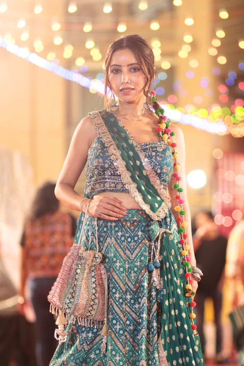 Naaz Potli - Green & Pink