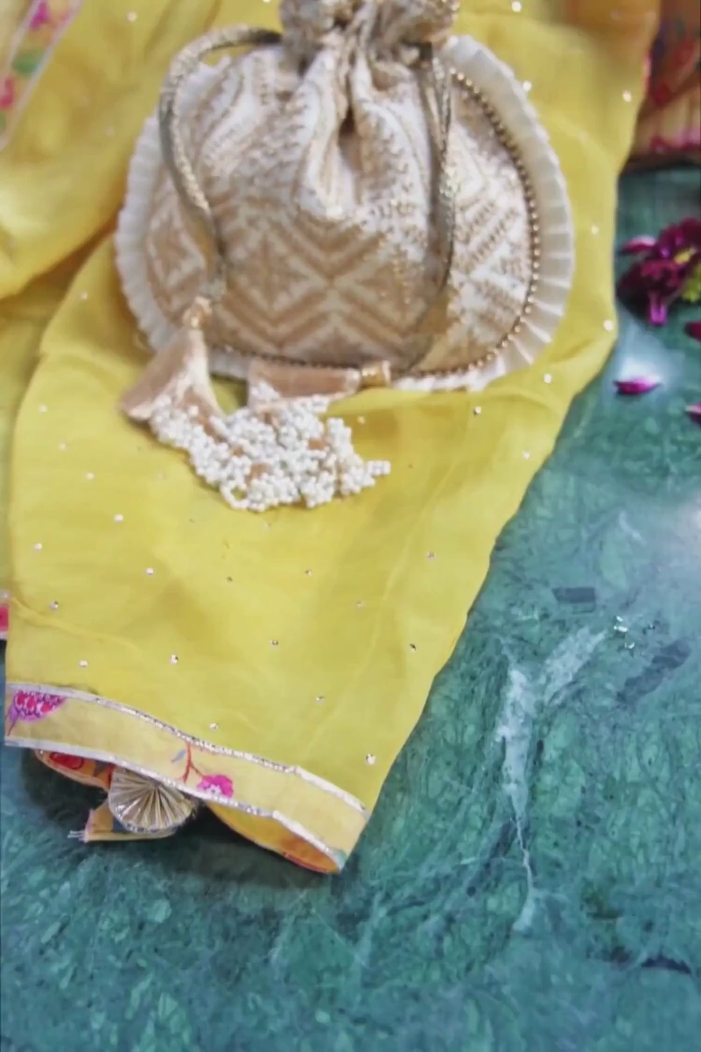 Leela Heritage Potli - Cream