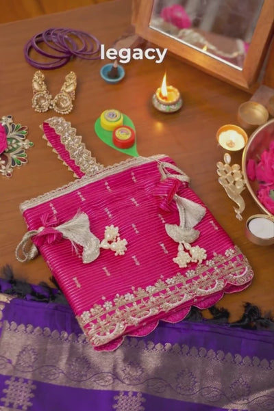 Tari Silk Potli - Pink