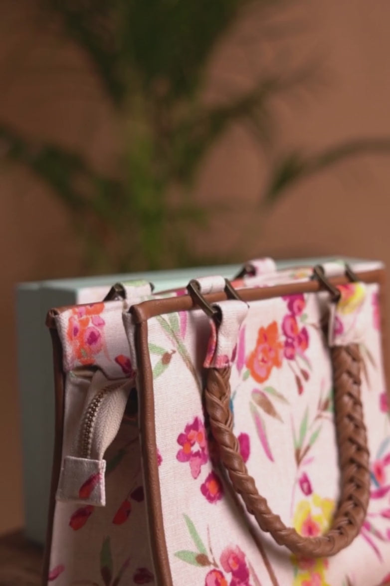 The Mini Handbag in Primrose Tweed | Bags & Accessories | Rothy's