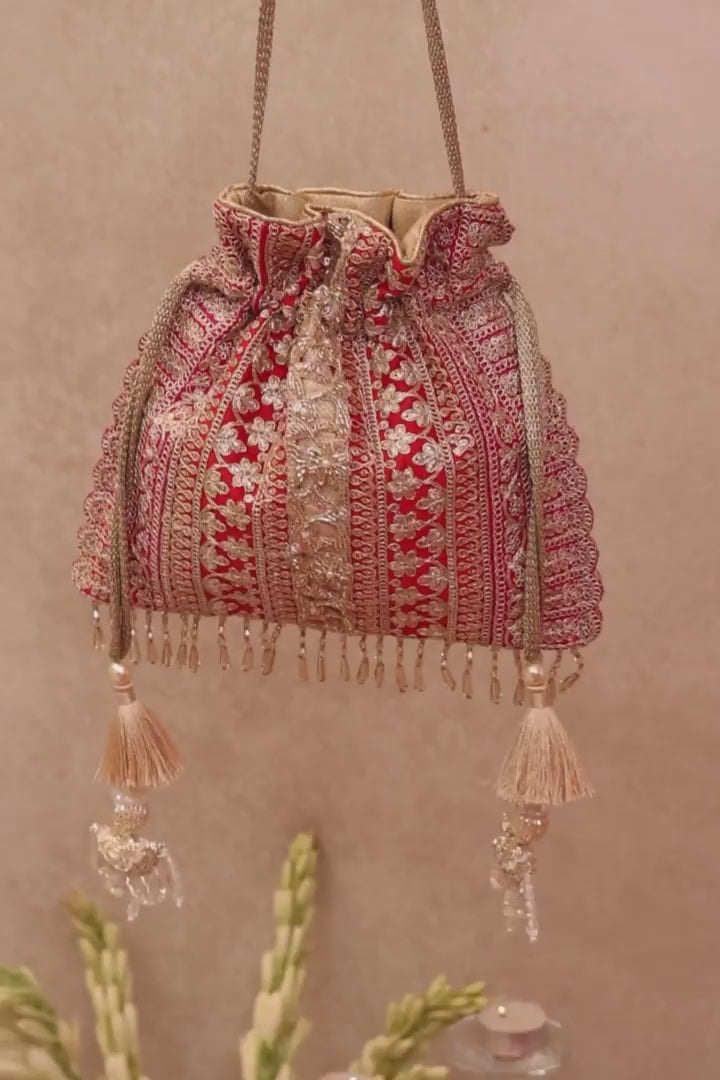Naaz Potli - Red & Pink