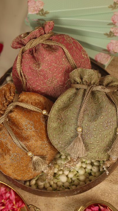 Tarang Wedding Favor Potlis - Set of 10