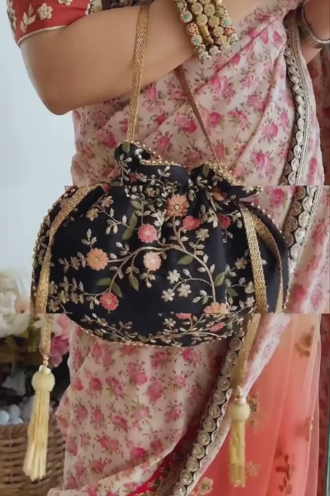 Black potli 2025 bag