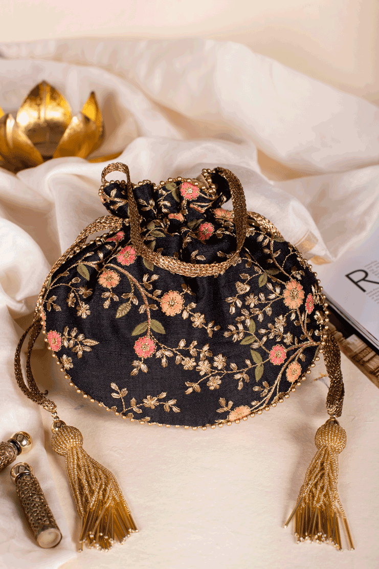 Embroidered Potli Bags Luxury Potli Clutch The AMYRA Store