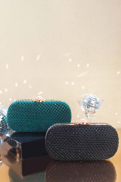 Disco Capsule Clutch - Black