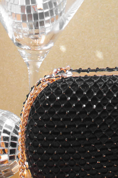 Disco Capsule Clutch - Black