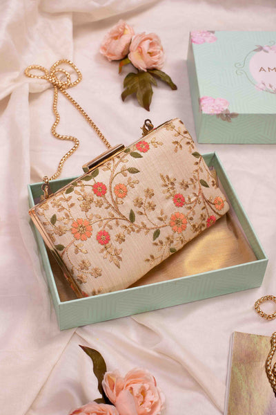 Floral Creeper Set of 10 Box Clutch Wedding Favors - Pastel