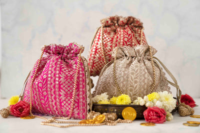 AMYRA Mirai embroidered potli