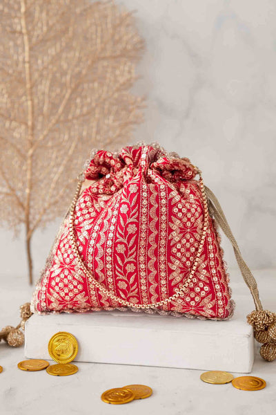 AMYRA Mirai embroidered potli