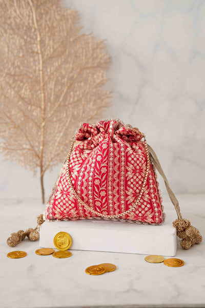 AMYRA Mirai embroidered potli