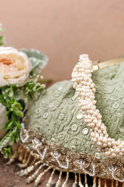 AMYRA Monroe Vintage purse - Pastel green