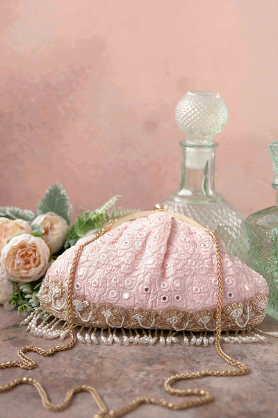AMYRA Monroe baby pink vintage purse
