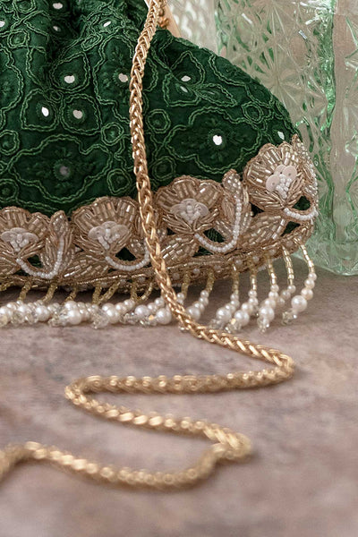 Monroe Vintage purse - Dark green